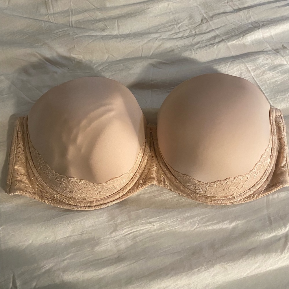 Torrid Strapless Push-Up Lace Sling Straight Back Bra